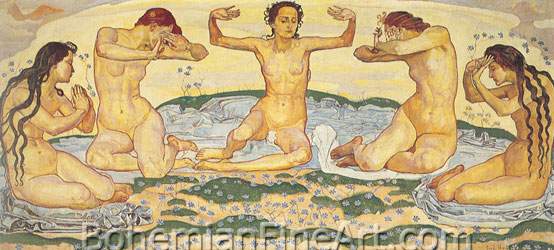 Ferdinand Hodler, Day I Fine Art Reproduction Oil Painting