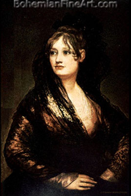 Francisco de Goya, Dona Isabel de Porcel Fine Art Reproduction Oil Painting