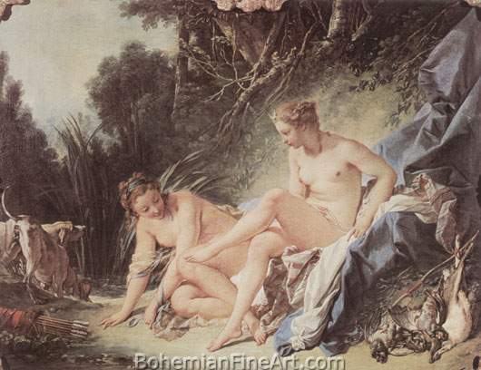 Francois Boucher, Diana after the Bath Fine Art Reproduction Oil Painting
