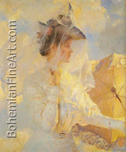 Frank W. Benson, Against the Sky Fine Art Reproduction Oil Painting