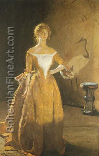 Frank W. Benson, Portrait of Mary Sullivan Fine Art Reproduction Oil Painting
