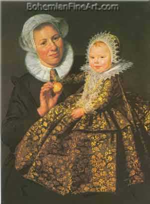 Frans Hals, Nurse and Child Fine Art Reproduction Oil Painting