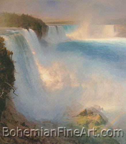 Frederic Edwin Church, Niagara Falls from the American Side Fine Art Reproduction Oil Painting