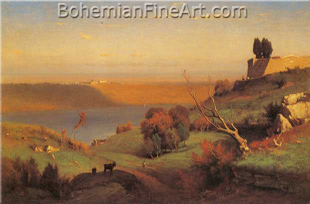 George Innes, Castel Gandolfo Fine Art Reproduction Oil Painting