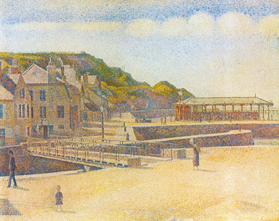 Georges Seurat, Port-en-Bessin Fine Art Reproduction Oil Painting