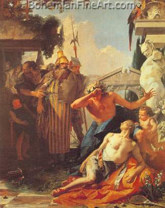 Giovanni Battista Tiepolo, The Death of Hyacinth Fine Art Reproduction Oil Painting