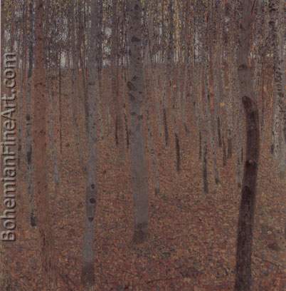 Gustave Klimt, Beech Forest I Fine Art Reproduction Oil Painting
