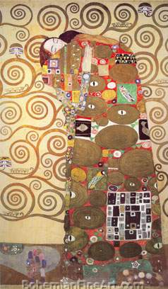 Gustave Klimt, Fulfilment Fine Art Reproduction Oil Painting