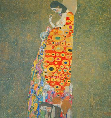 Gustave Klimt, Hope II Fine Art Reproduction Oil Painting