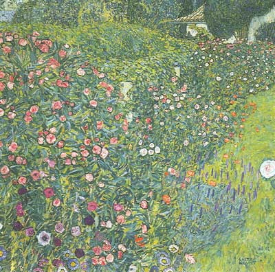Gustave Klimt, Italian Garden Landscape Fine Art Reproduction Oil Painting