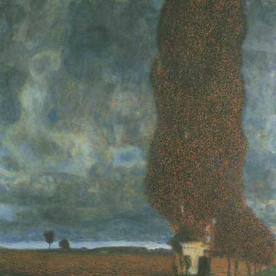 Gustave Klimt, Tall Poplars II Fine Art Reproduction Oil Painting