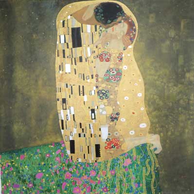 Gustave Klimt, The Kiss Fine Art Reproduction Oil Painting