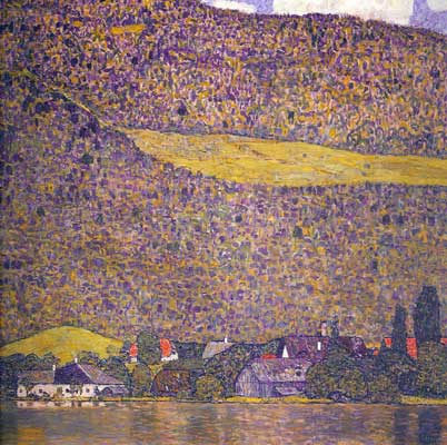 Gustave Klimt, Unterach on the Attersee Fine Art Reproduction Oil Painting