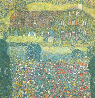 Gustave Klimt, Villa on the Attersee Fine Art Reproduction Oil Painting