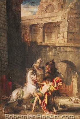 Gustave Moreau, Diomedes Devoured by His Horses Fine Art Reproduction Oil Painting