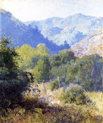 Guy Rose, View in the San Gabriel Mountains Fine Art Reproduction Oil Painting