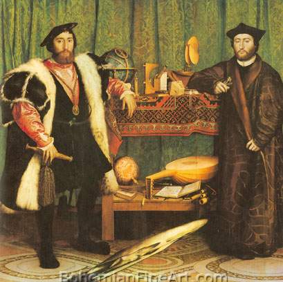 Hans the Elder Holbein, The Ambassadors Fine Art Reproduction Oil Painting