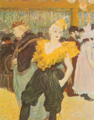 Henri Toulouse-Lautrec, At the Moulin Rouge: The Clownese Cha-U-kao Fine Art Reproduction Oil Painting
