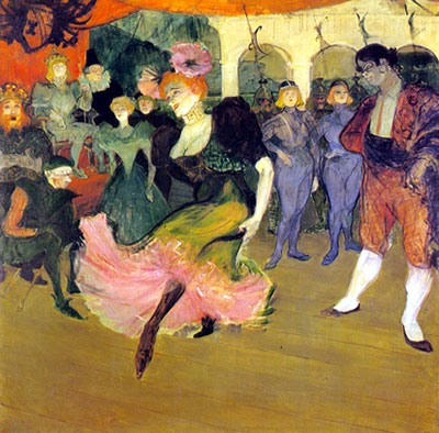 Henri Toulouse-Lautrec, Marcelle Lender Doing the Bolero in Chilperic Fine Art Reproduction Oil Painting