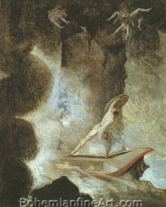 Henry Fuseli, Odysseus between Scylla and Charybdis Fine Art Reproduction Oil Painting