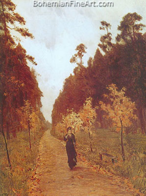 Isaac Levitan, Autumn Day at Sololniki Fine Art Reproduction Oil Painting