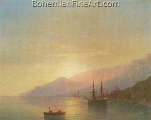 Ivan Konstantinovich Aivazovsky, Ships at Anchor Fine Art Reproduction Oil Painting