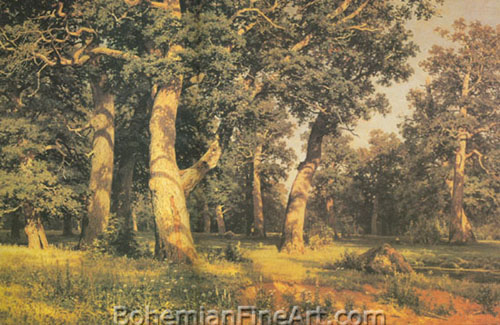 Ivan Shiskin, Oak Grove Fine Art Reproduction Oil Painting