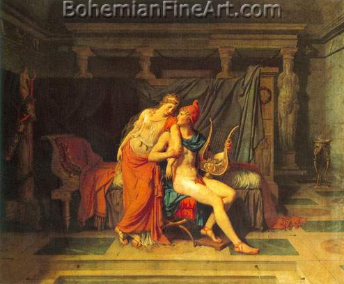 Jacques-Louis David, Paris and Helen Fine Art Reproduction Oil Painting