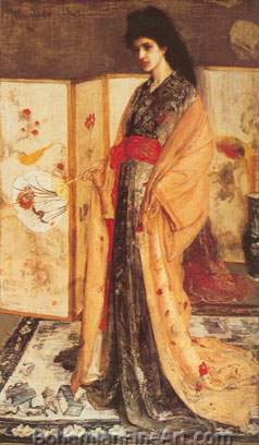 James Abbot McNeil Whistler, Rose and Silver: the Princess Fine Art Reproduction Oil Painting