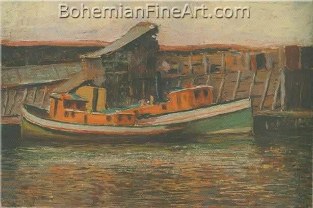 James Needham, Tugboats Fine Art Reproduction Oil Painting