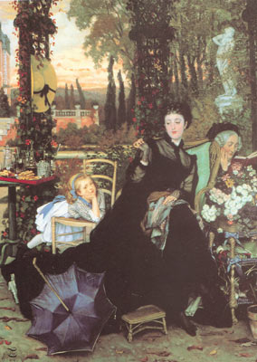 James Tissot, A Widow Fine Art Reproduction Oil Painting