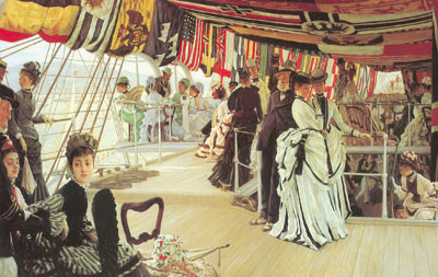James Tissot, The Ball on Shipboard Fine Art Reproduction Oil Painting