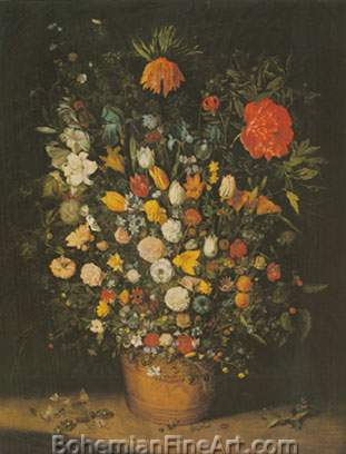 Jan Brueghel the Elder, Bouquet Fine Art Reproduction Oil Painting