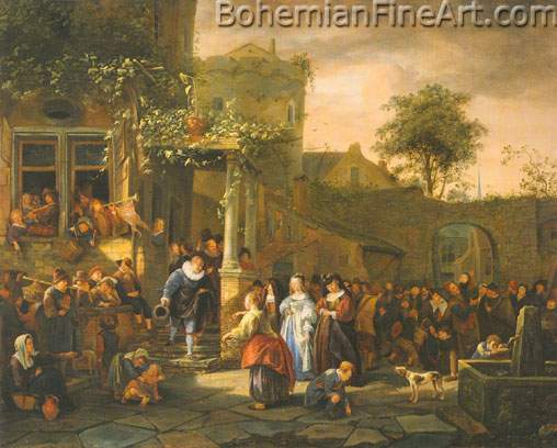 Jan Steen, The Village Wedding Fine Art Reproduction Oil Painting