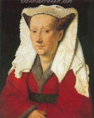 Jan Van Eyck, Portrait of Margareta van Eyck Fine Art Reproduction Oil Painting