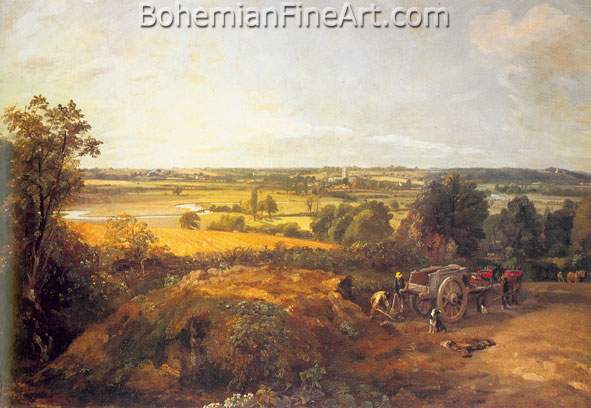John Constable, View of Dedham (Stour Valley and Village) Fine Art Reproduction Oil Painting