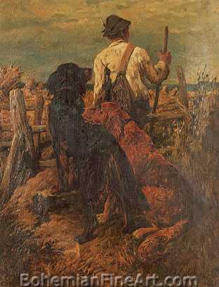 John Emms, Waiting for the Guns Fine Art Reproduction Oil Painting