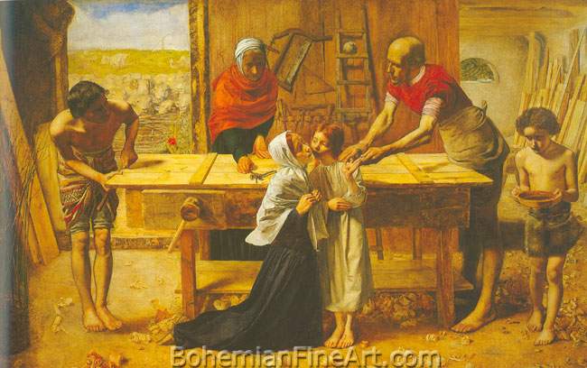 John Everett Millais, Christ in the House of his Parents Fine Art Reproduction Oil Painting