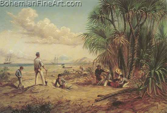 John Thomas Baines, Paterson's Bay Fine Art Reproduction Oil Painting