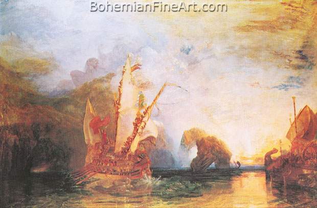 Joseph Mallord William Turner, Ulysses Deriding Polythemis Fine Art Reproduction Oil Painting