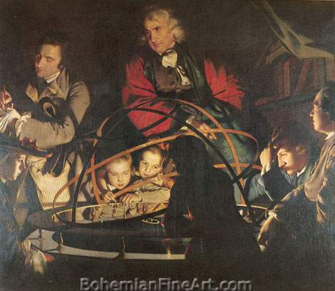Joseph Wright of Derby, A Philospher Giving an Lecture Fine Art Reproduction Oil Painting