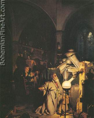 Joseph Wright of Derby, The Alchemist Fine Art Reproduction Oil Painting