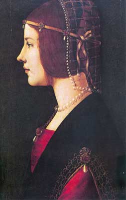 Leonardo Da Vinci, Portrait of a Woman Fine Art Reproduction Oil Painting