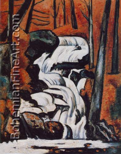 Marsden Hartley, Smelt Brook Falls Fine Art Reproduction Oil Painting