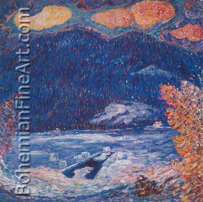 Marsden Hartley, The Ice Hole+ Maine Fine Art Reproduction Oil Painting