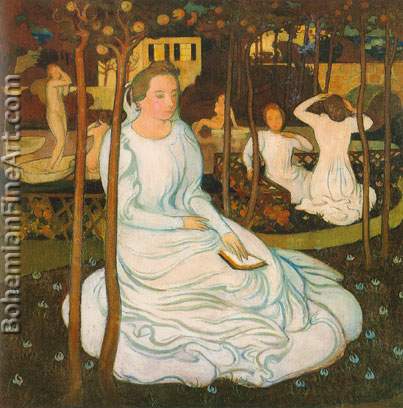 Maurice Denis, The Orchard of the Wise Virgins Fine Art Reproduction Oil Painting