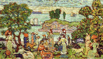 Maurice Prendergast, Outer Harbor Fine Art Reproduction Oil Painting