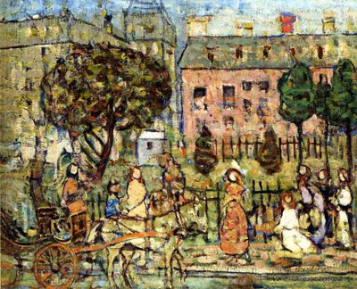 Maurice Prendergast, Park Naples Fine Art Reproduction Oil Painting