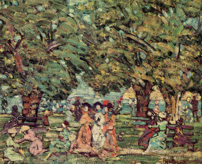 Maurice Prendergast, Under The Trees Fine Art Reproduction Oil Painting