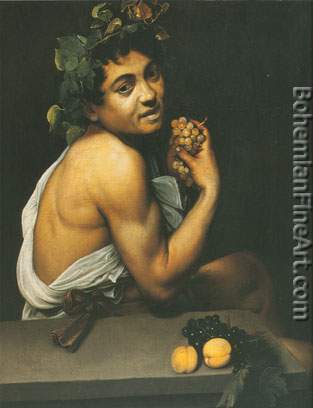 Michelangelo Caravaggio, Satyr with Grapes Fine Art Reproduction Oil Painting